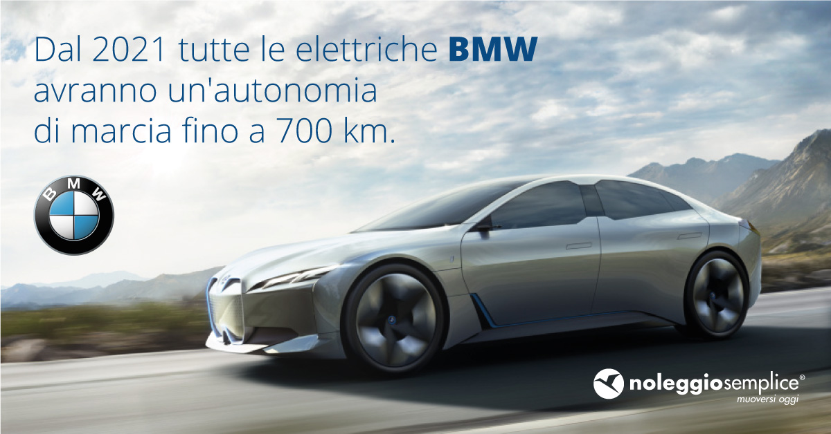 Noleggio Lungo Termine BMW Entro il 2021, Elettriche con Autonomia da 700 KM 